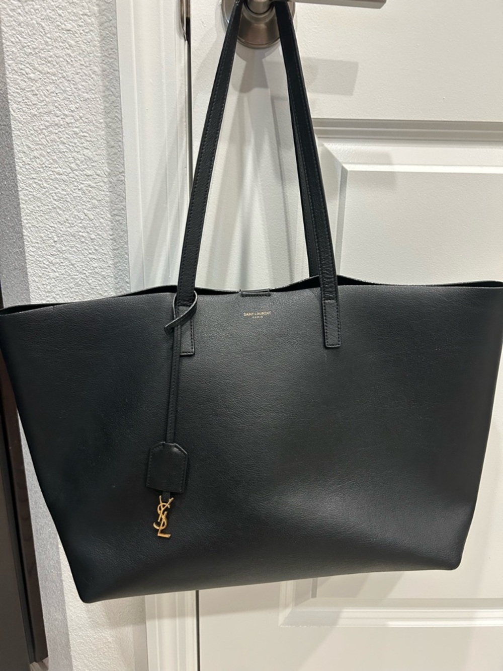 YSL Black Tote w/ Wallet